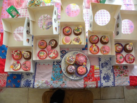 resultaart cupcake party van tessa 29-08-12